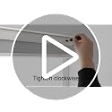 No Drill Cellular Window Shades - White 34x64 Inches, Blackout Cordless