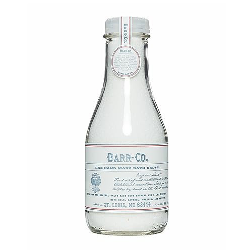 Barr-Co. Original Scent Bath Salts 32 oz - Relaxing Mineral Soak with Vitamin E, Vintage Glass Bottle