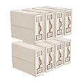 8 Pack Foldable Bed Sheets Organizer Storage Set Beige - King & Queen Size