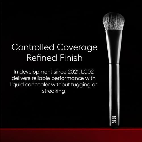 rephr LC 02 Complexion Brush, Synthetic Bristles, Liquid/Cream Contour & Bronzer Application