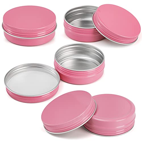 48 Pack 2 oz Aluminum Cosmetic Sample Containers with White Labels – Travel Lip Balm & Salve Tins