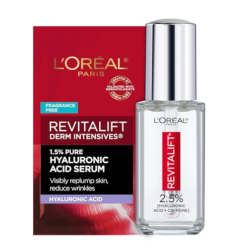L'Oreal Paris Revitalift Hyaluronic Acid + Caffeine Eye Serum 0.67 fl oz – Fragrance-Free