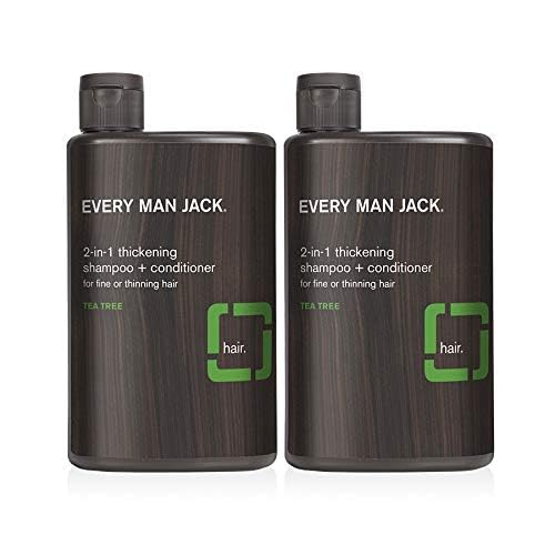 2-in-1 Thickening Shampoo and Conditioner Set with Coconut Aloe Tea Tree Oil