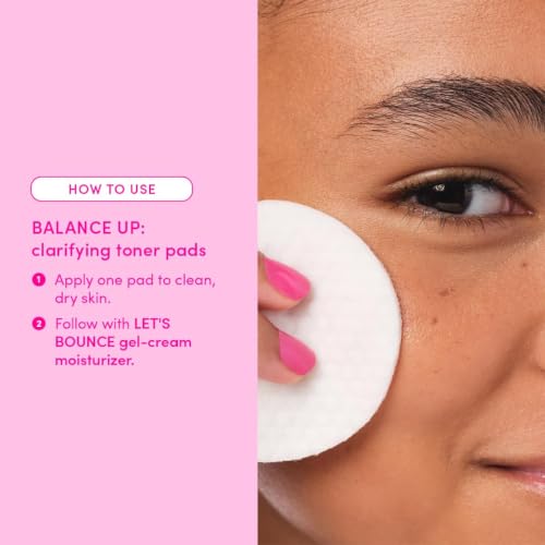 Evereden Teen Toner Pads with Mandelic Acid & Niacinamide - Sensitive Skin, Dermatologist-Tested, 30 Count - Toner Pads
