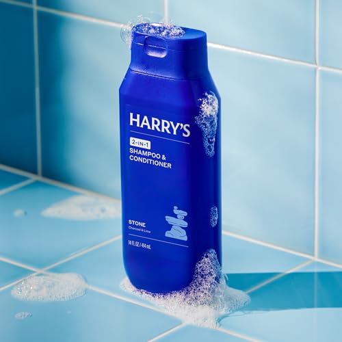 Harry's Men’s 2-in-1 Shampoo & Conditioner - Stone Scent, 14 fl oz (3 Pack)