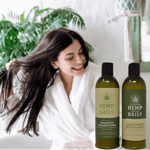 Hemp & Argan Oil Daily Shampoo and Conditioner Set for All Hair Types