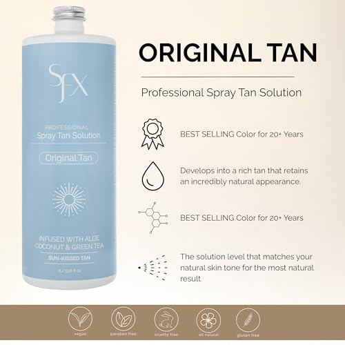 SunFX Original Tan All Natural Spray Tanning Solution 1L - Mid Summer Edition