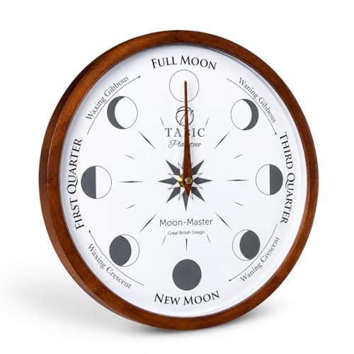 Precision Lunar Phase Wall Clock - Celestial Moon Tracking & Home Decor