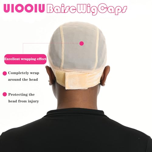 Wig Grip Cap for Women - Non Slip, Breathable, Adjustable Fit, Natural Look - Brown/Nude, Medium