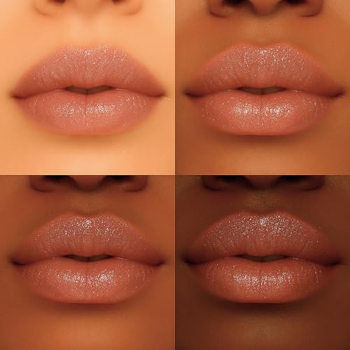 Hydrating Lip Gloss with Ruby Glitter - Natural, Vegan, Non-Sticky