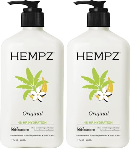 Hempz Original Floral Banana Body Moisturizer 17 Fl Oz Pack of 2