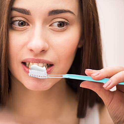 Bulk Disposable Toothbrushes Pack - Soft Bristles, Multi-Color Handles, Individually Wrapped for Travel & Hotels