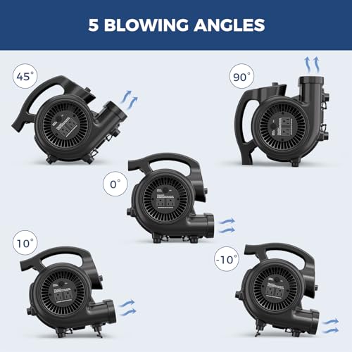 Industrial Air Mover Blower Fan 115W 600 CFM for Water Damage Drying