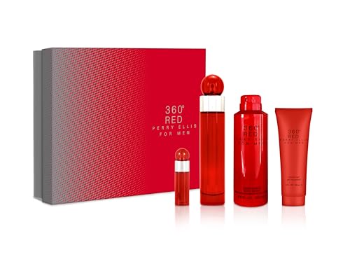 Men's 4-Piece Fragrance Gift Set - EDT Spray, Body Spray, Shower Gel
