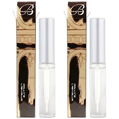 Dolly's Lash Premium Eyelash Extension Glue Bottle Natural, Long-Lasting, Strong Hold (5 mL) 2 Pieces