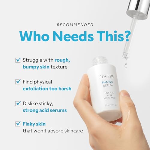 Hydrating PHA 15% Exfoliating Serum for Sensitive Skin - Gentle Water Peel, Radiance Boost