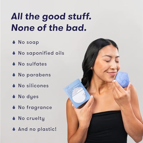 Hydrate Solid Body Wash Bar 4.2 Ounce Pack of 2 - Vegan, Soap-Free, Plastic-Free