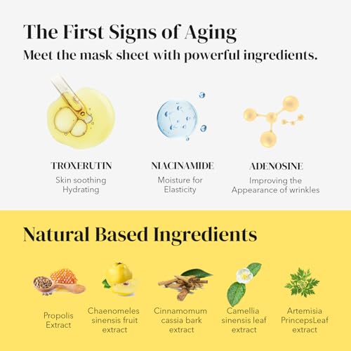 Moisturizing Face Mask Set with Niacinamide & Adenosine – Hydrating Korean Skin Care
