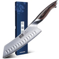 7 Inch Japanese Chef Knife - Ultra Sharp Santoku Kitchen Knife Variation of THIS listing