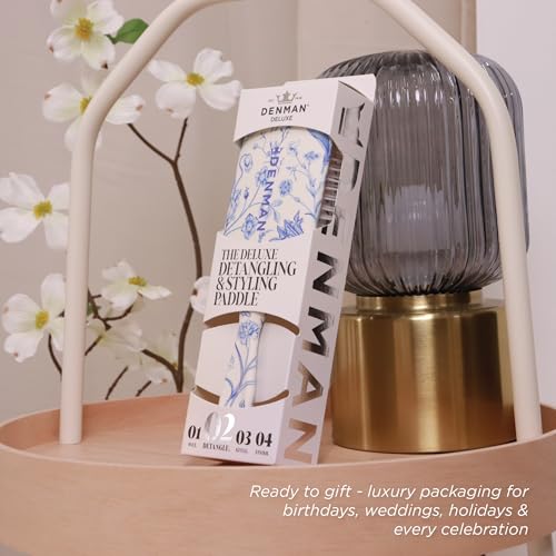Blue Belle Denman Power Paddle Hair Brush for Detangling Styling Men Women