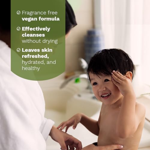 Mustela Organic Baby & Family Cleansing Gel Refill - Fragrance-Free, Tear-Free, Vegan, 13.52 fl oz