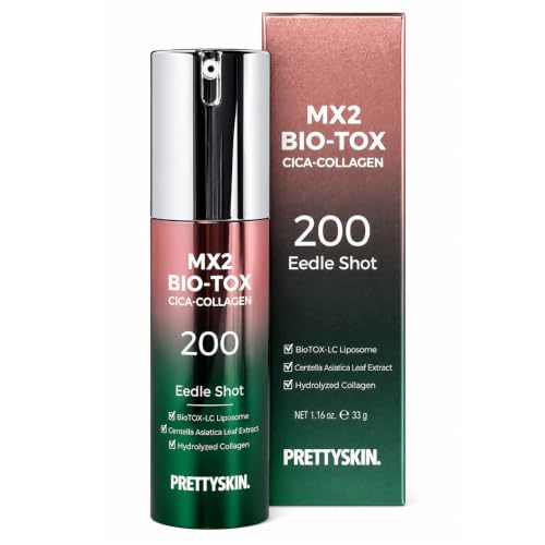 PRETTYSKIN MX2 Bio-Tox Needle Shot 200 Serum with Cica & Collagen - 1.16 Fl Oz - Variation: Eedle Shot Cica / 1.16 Ounce