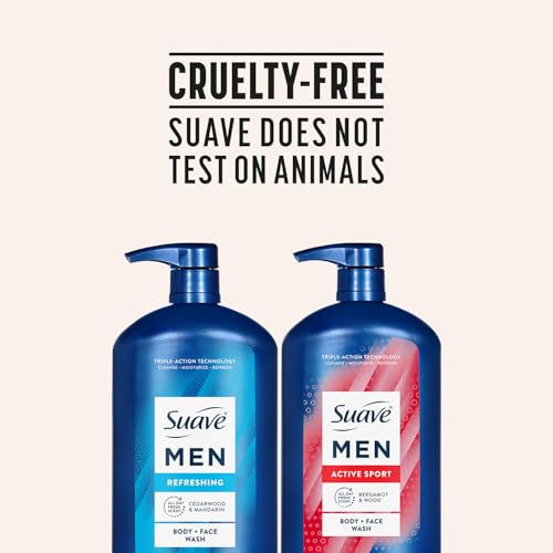 Men's Body Wash Bundle - Energizing & Refreshing 30oz Each - Suave