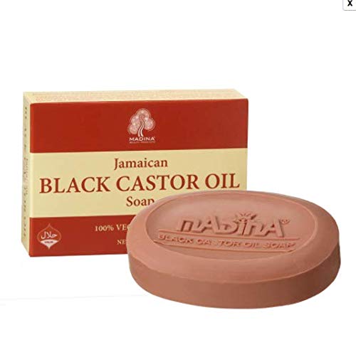 Madina Jamaican Black Castor Oil Soap [3.5 oz.] (Pack of 3)