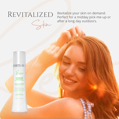 Hydrating Serum Mist (6.26 + 1.35) FL OZ - (Comes with Refill) - Improves Tone & Texture ? Calms, hydrates, refreshes Sensitive Skin - Hyaluronic Acid Serum, E Vitamins - Anti-Wrinkle