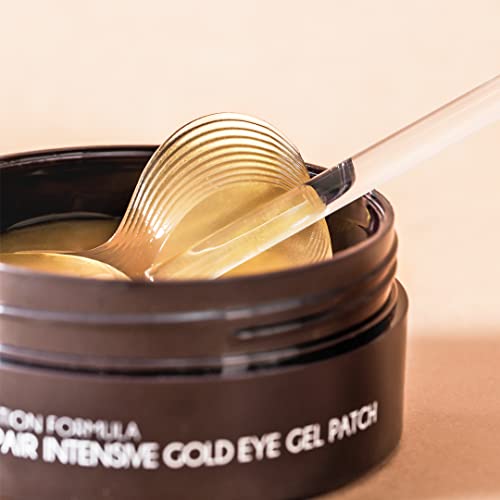 MIZON Snail Gold Eye Gel Patches + Snail Repair Intensive Ampoule, Moisturizing, anti-aging, skin regeneration, Reduces Puffiness, Dark Circles treatment