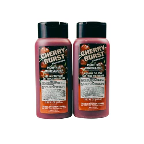 Zenex Cherry Burst Hand Soap with Pumice 400 ml × 2 Pack – 13.53 fl oz Each