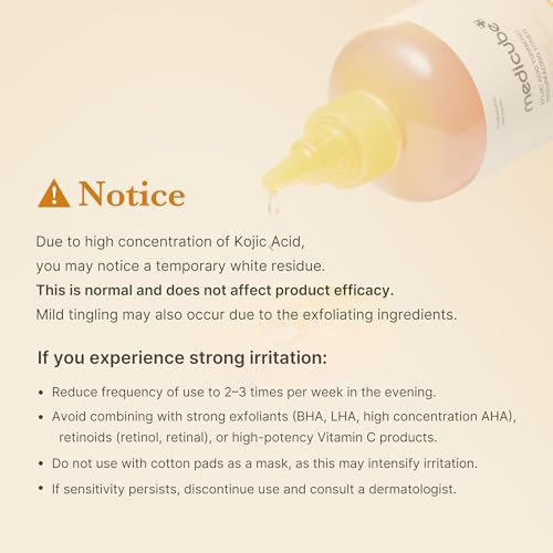 Medicube Kojic Acid Turmeric Smoothing Toner - Pack of 2, 8.45 fl oz, Face & Body