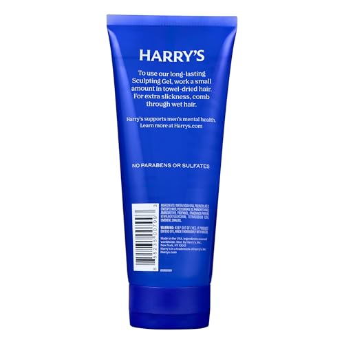 Harry's Sculpting Hair Gel for Men with Firm Hold and Polished Finish - 6.7 fl oz - Alcohol-Free Formula