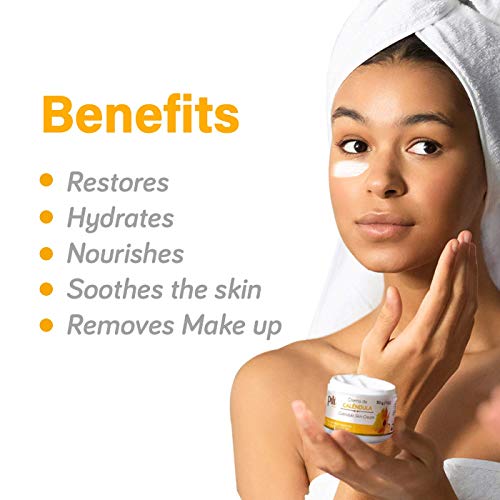 Pili Natural Calendula Cream - Moisturizing Cream for Rough, Dry, or Chapped Skin - Crema de Calendula (1 oz/Unit)