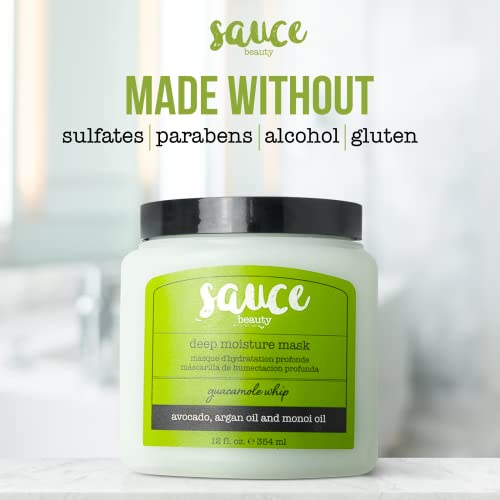 Guacamole Hair Mask & Rosemary Mint Hair Oil Set for Hair Growth & Deep Conditioning