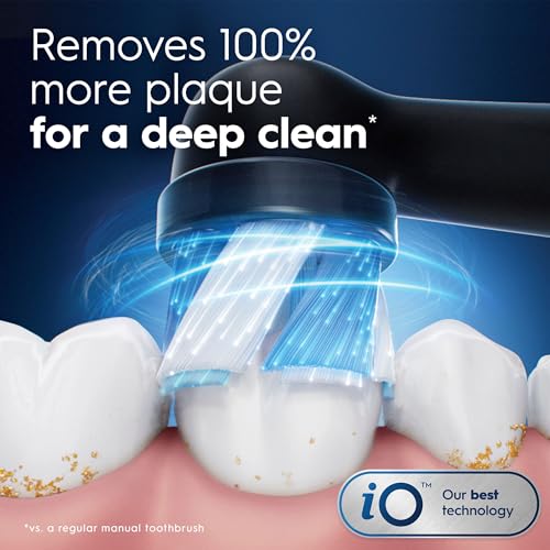 Black Oral-B iO Series Ultimate Clean Electric Toothbrush Replacement Heads - 4 Pack