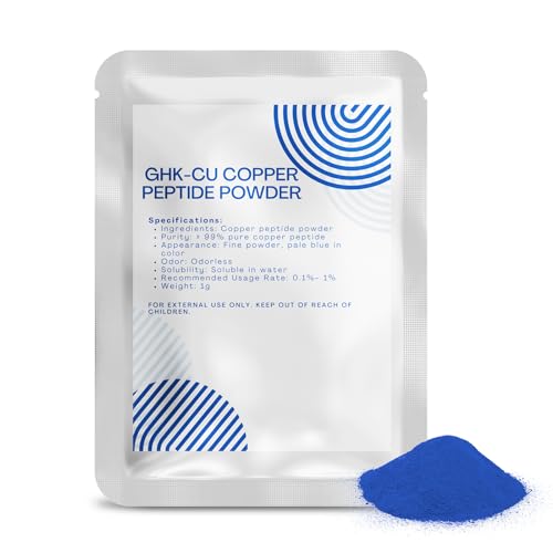 Copper Peptide Powder for DIY Skincare - 99% Pure Collagen Booster (1G)