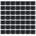 OverNews 2oz Black Glass Jar Travel Size Set 45PCS - Cosmetic & Lotion Containers with Lid & Spatula (Variation: HBlack)