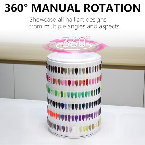 300 Swatches Nail Polish Display Book with Removable Tips for Nail Art