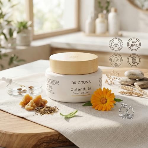 FARMASi Dr. C. Tuna Calendula Cream Balsam for Dry Sensitive Skin 2.7 fl oz