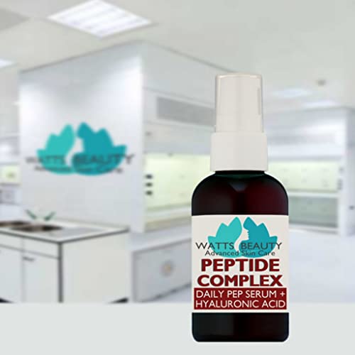 Watts Beauty Multi-Peptide Face Serum 2 oz - Brightening & Anti-Aging Skincare