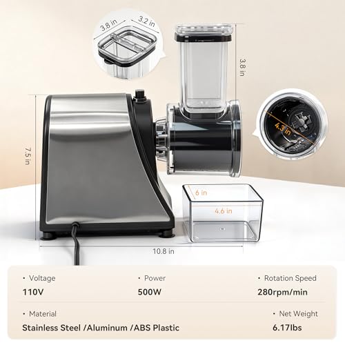 Electric Ice Crusher Machine with Upgraded Motor & Stainless Steel Blade