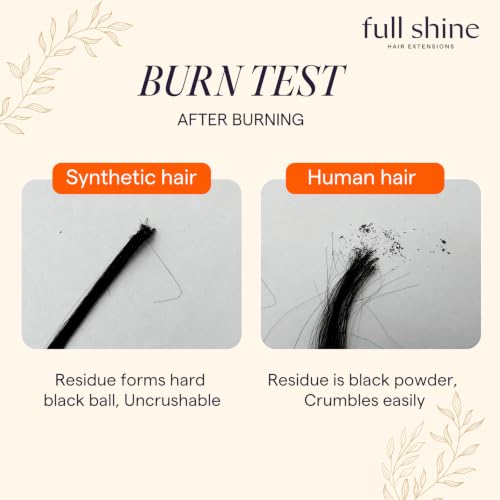 Full Shine Invisible Hair Extensions Human Hair Jet Black 18 Inch 50G - Injection Technology