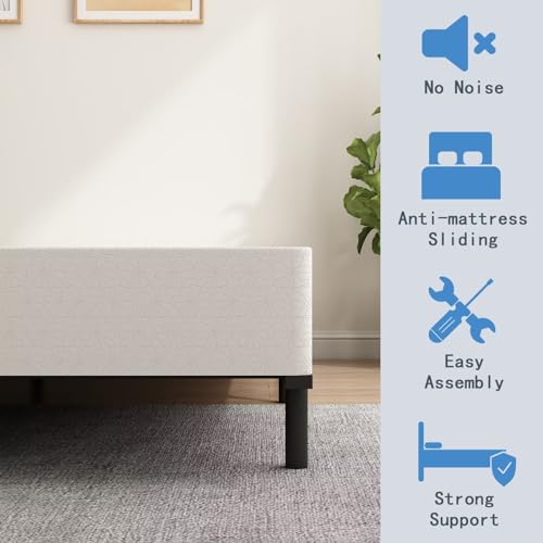 Aldrich King Size Box Spring - Heavy Duty 9 Inch Metal Mattress Foundation