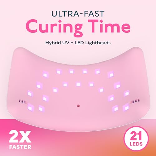 UV LED Nail Lamp for Gel Polish - Auto Sensor, Pink SUNUV SUN8