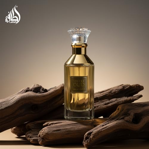 Velvet Oud Unisex Eau de Parfum Spray - Amber Wood Variant, 3.4 Fl Oz