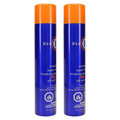 It's a 10 Miracle Super Hold Hair Spray with Keratin - Unscented, 10 oz Pack of 2