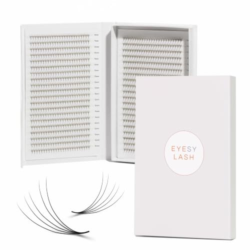 Eyesy Lash 1200 Easy Promade 5D Lash Fans Tray - 0.07 Curl CC Mixed Lengths 8-16mm