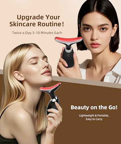 7-Color LED Face Light Therapy Massager for Firming & Lifting