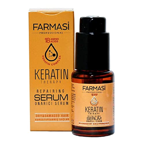 Keratin Hair Serum with Heat Protection - Nourishing Shine & Frizz Control, 1 fl oz
